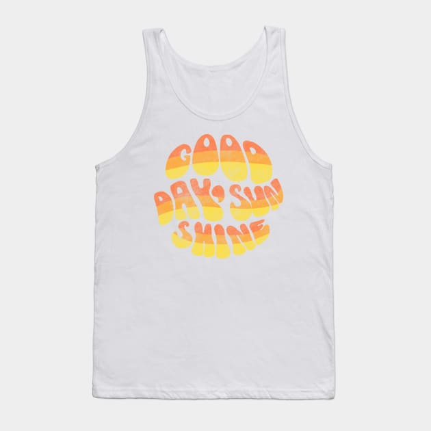 Good Day, Sunshine - Vintage Letters Tank Top by Harriet Parnell